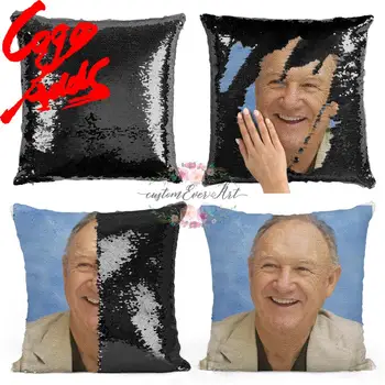 Gene Hackman china pagalvę | china Užvalkalas | Dviejų spalvų pagalvę | dovana jai | dovana jam | pagalvės | magic pagalvė